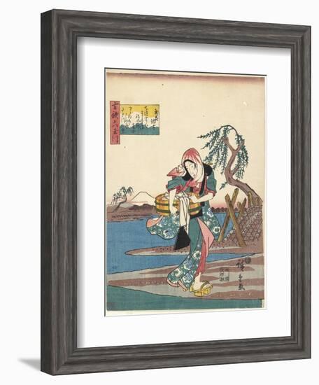 Cho Fu in Musashi Province, 1843-1847-Utagawa Hiroshige-Framed Giclee Print