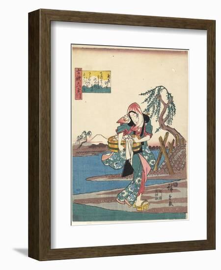 Cho Fu in Musashi Province, 1843-1847-Utagawa Hiroshige-Framed Giclee Print