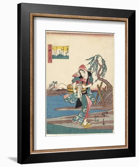 Cho Fu in Musashi Province, 1843-1847-Utagawa Hiroshige-Framed Giclee Print