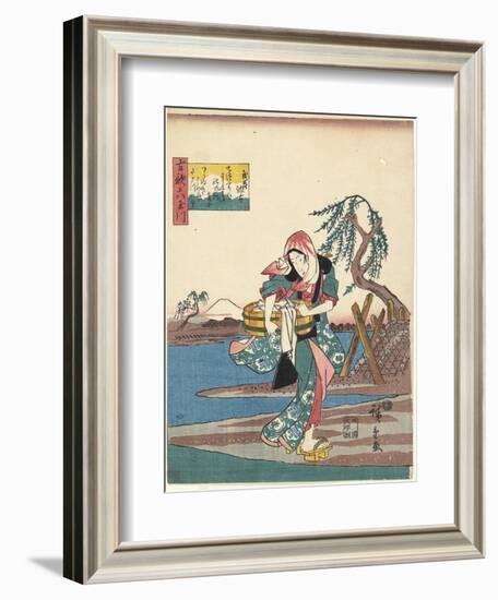 Cho Fu in Musashi Province, 1843-1847-Utagawa Hiroshige-Framed Giclee Print