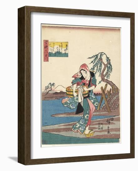 Cho Fu in Musashi Province, 1843-1847-Utagawa Hiroshige-Framed Giclee Print