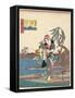 Cho Fu in Musashi Province, 1843-1847-Utagawa Hiroshige-Framed Stretched Canvas