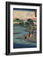 Cho Fu in Musashi Province, C. 1857-Utagawa Hiroshige-Framed Giclee Print