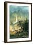 Cho-Looke, Yosemite Waterfall-Albert Bierstadt-Framed Art Print