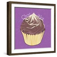 Choc A Lot Cup Cake, 2019, digital art-Nancy Moniz Charalambous-Framed Giclee Print