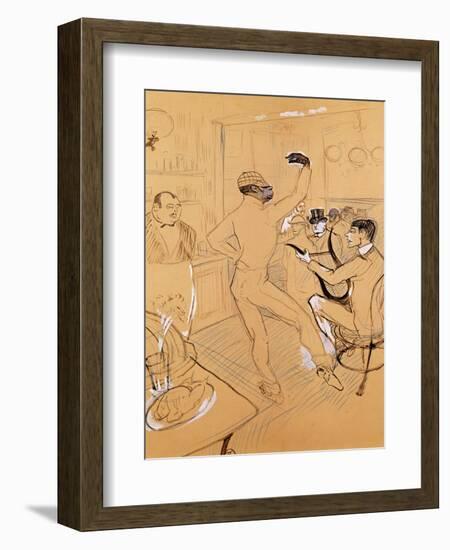 Chocolat Dancing, 1896-Henri de Toulouse-Lautrec-Framed Giclee Print