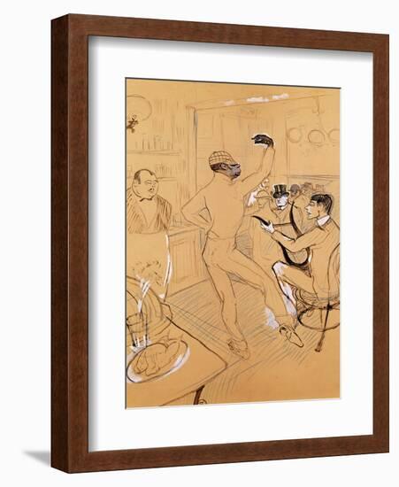 Chocolat Dancing, 1896-Henri de Toulouse-Lautrec-Framed Giclee Print