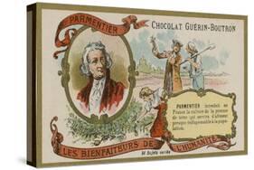 Chocolat Guerin-Boutron Trade Card, Antoine-Augustin Parmentier-null-Stretched Canvas