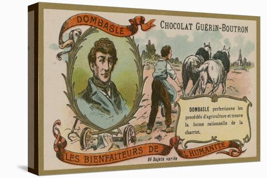 Chocolat Guerin-Boutron Trade Card, Christophe Mathieu De Dombasle-null-Stretched Canvas