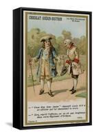 Chocolat Guerin-Boutron Trade Card, Historic Words Series-null-Framed Stretched Canvas