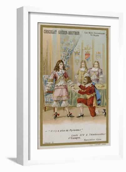 Chocolat Guerin-Boutron Trade Card, Historic Words Series-null-Framed Giclee Print