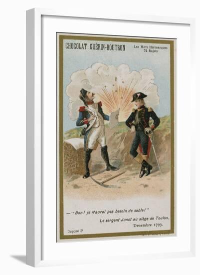 Chocolat Guerin-Boutron Trade Card, Historic Words Series-null-Framed Giclee Print