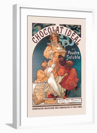 Chocolat Ideal-Alphonse Mucha-Framed Art Print