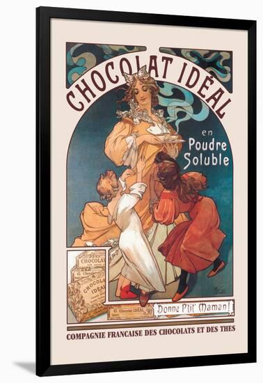 Chocolat Ideal-Alphonse Mucha-Framed Art Print