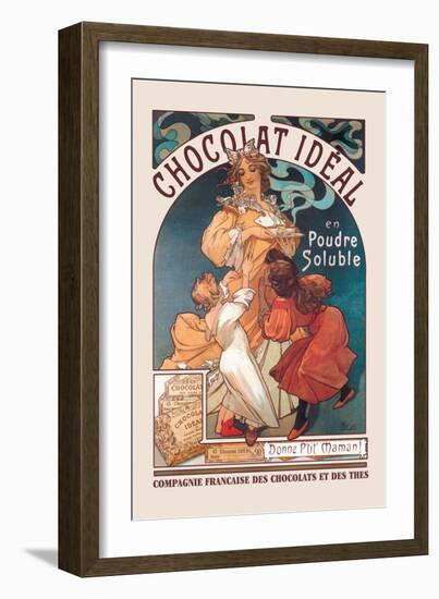 Chocolat Ideal-Alphonse Mucha-Framed Art Print