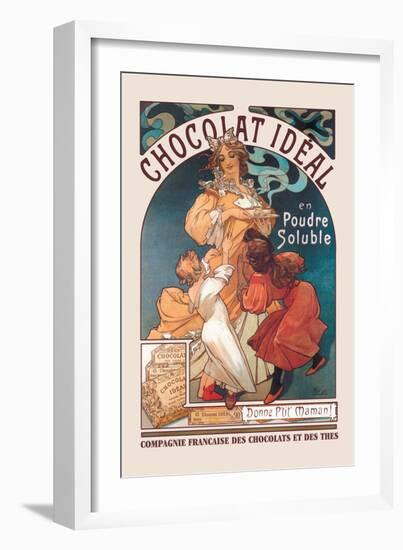 Chocolat Ideal-Alphonse Mucha-Framed Art Print