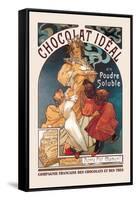 Chocolat Ideal-Alphonse Mucha-Framed Stretched Canvas