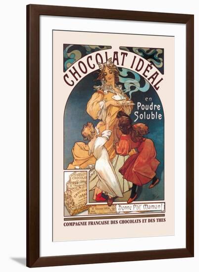 Chocolat Ideal-Alphonse Mucha-Framed Art Print