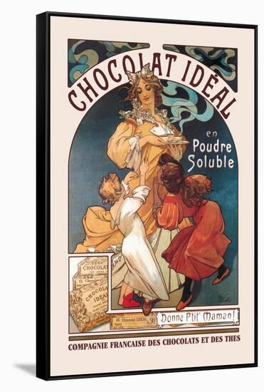 Chocolat Ideal-Alphonse Mucha-Framed Stretched Canvas