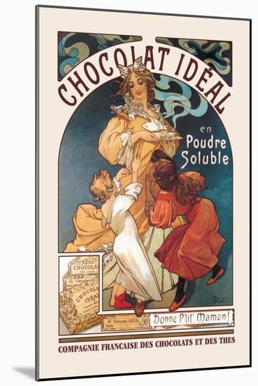 Chocolat Ideal-Alphonse Mucha-Mounted Art Print