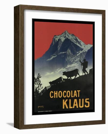 Chocolat Klaus Mountains Switzerland 1910-null-Framed Giclee Print