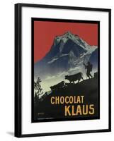 Chocolat Klaus Mountains Switzerland 1910-null-Framed Giclee Print