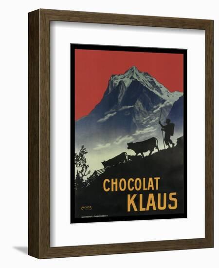 Chocolat Klaus Mountains Switzerland 1910-null-Framed Giclee Print