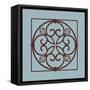 Chocolate and Blue Ironwork I-Chariklia Zarris-Framed Stretched Canvas