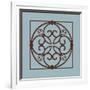 Chocolate and Blue Ironwork I-Chariklia Zarris-Framed Art Print