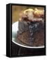 Chocolate and Orange Sponge Pudding-null-Framed Stretched Canvas