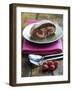 Chocolate and Raspberry Roulade-null-Framed Photographic Print