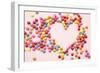 Chocolate Beans, Heart Shape-Nikky-Framed Photographic Print