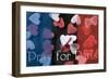 Chocolate Brownie Cake with Flag of France for Pray for Paris Concept-Just_One_Pic-Framed Photographic Print