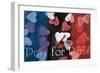 Chocolate Brownie Cake with Flag of France for Pray for Paris Concept-Just_One_Pic-Framed Photographic Print