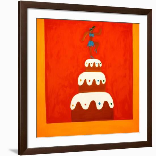 Chocolate cake,1998,(oil on linen)-Cristina Rodriguez-Framed Giclee Print