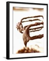 Chocolate Cake Mixture Sticking to Beater-Alain Caste-Framed Photographic Print