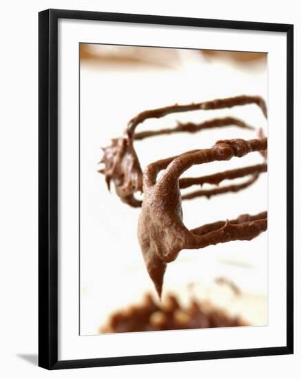 Chocolate Cake Mixture Sticking to Beater-Alain Caste-Framed Photographic Print