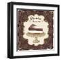 Chocolate Cheesecake in a Vintage Frame-Milovelen-Framed Art Print