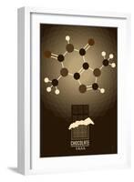 Chocolate - Chemical Elements-Lantern Press-Framed Art Print