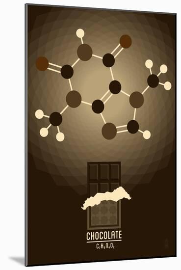 Chocolate - Chemical Elements-Lantern Press-Mounted Art Print