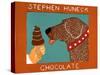 Chocolate Chocolate Dog2-Stephen Huneck-Stretched Canvas