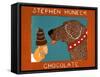 Chocolate Chocolate Dog-Stephen Huneck-Framed Stretched Canvas
