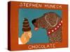 Chocolate Chocolate Dog-Stephen Huneck-Stretched Canvas