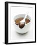 Chocolate Coated Spoon on a Bowl of Melted Chocolate-Silvia Baghi-Framed Photographic Print