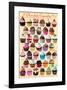 Chocolate Cupcakes - Sweets-null-Framed Art Print