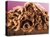 Chocolate Curls on Chocolate Cake-null-Stretched Canvas