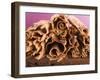 Chocolate Curls on Chocolate Cake-null-Framed Photographic Print