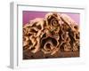 Chocolate Curls on Chocolate Cake-null-Framed Photographic Print