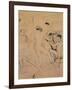 Chocolate Dancing in Achille's Bar, Drawing, 1894-Henri de Toulouse-Lautrec-Framed Giclee Print