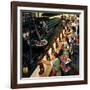 "Chocolate Easter Bunnies", March 25, 1950-Stevan Dohanos-Framed Giclee Print